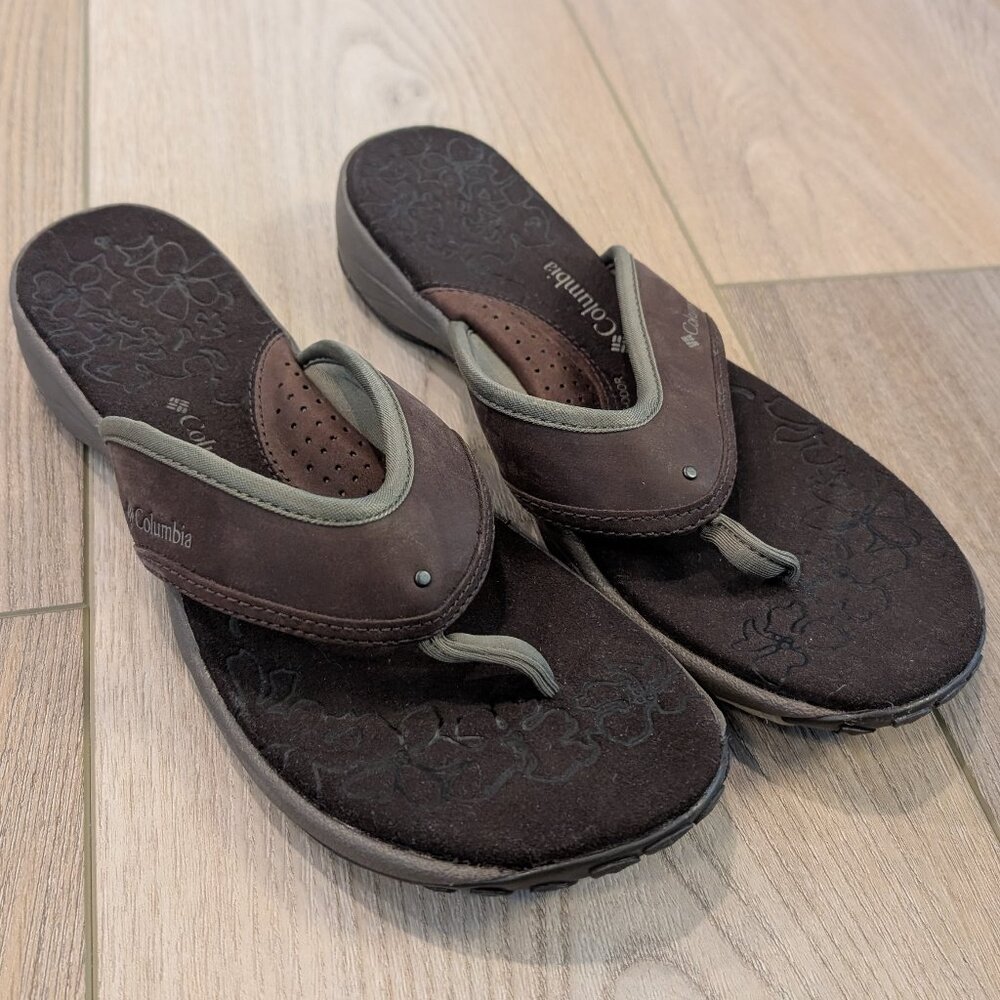 Women's Size 9 Columbia Brown Sandals